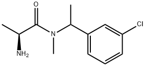 (2S)-2-氨基-N-(1-(3-氯苯基)乙基)-N-甲基丙酰胺,1290239-34-7,结构式