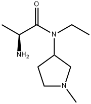 (S)-2-AMino-N-ethyl-N-(1-Methyl-pyrrolidin-3-yl)-propionaMide 结构式