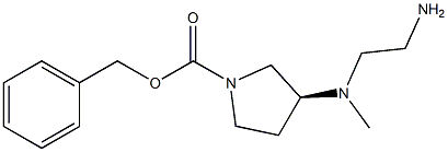 (S)-3-[(2-AMino-ethyl)-Methyl-aMino]-pyrrolidine-1-carboxylic acid benzyl ester Structure