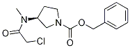 (S)-3-[(2-Chloro-acetyl)-Methyl-aMino]-pyrrolidine-1-carboxylic acid benzyl ester,1354011-04-3,结构式