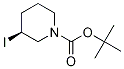 (S)-3-Iodo-piperidine-1-carboxylic acid tert-butyl ester Struktur