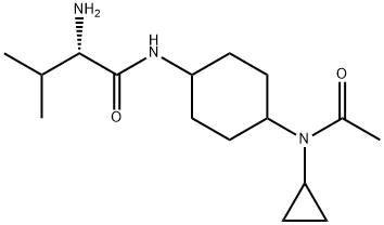 (S)-N-[4-(Acetyl-cyclopropyl-aMino)-cyclohexyl]-2-aMino-3-Methyl-butyraMide Struktur