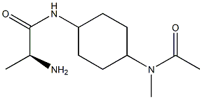 (S)-N-[4-(Acetyl-Methyl-aMino)-cyclohexyl]-2-aMino-propionaMide Struktur