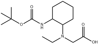 [(2-tert-ButoxycarbonylaMino-cyclohexyl)-ethyl-aMino]-acetic acid,1353980-64-9,结构式