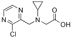[(3-Chloro-pyrazin-2-ylMethyl)-cyclopropyl-aMino]-acetic acid,,结构式