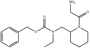 [1-(2-AMino-acetyl)-piperidin-2-ylMethyl]-ethyl-carbaMic acid benzyl ester 结构式