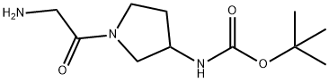 [1-(2-AMino-acetyl)-pyrrolidin-3-yl]-carbaMic acid tert-butyl ester 结构式