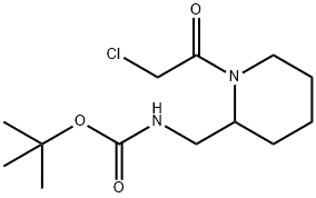 [1-(2-Chloro-acetyl)-piperidin-2-ylMethyl]-carbaMic acid tert-butyl ester Structure