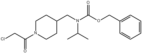 [1-(2-Chloro-acetyl)-piperidin-4-ylMethyl]-isopropyl-carbaMic acid benzyl ester Struktur