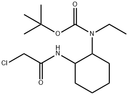 [2-(2-Chloro-acetylaMino)-cyclohexyl]-ethyl-carbaMic acid tert-butyl ester 结构式