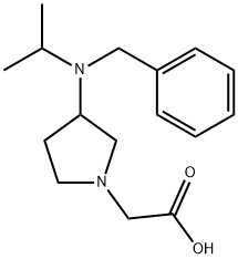 [3-(Benzyl-isopropyl-aMino)-pyrrolidin-1-yl]-acetic acid Structure