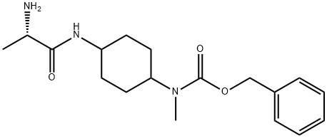 [4-((S)-2-AMino-propionylaMino)-cyclohexyl]-Methyl-carbaMic acid benzyl ester Structure