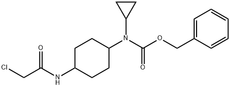 [4-(2-Chloro-acetylaMino)-cyclohexyl]-cyclopropyl-carbaMic acid benzyl ester Struktur