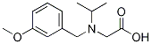 N-异丙基-N-(3-甲氧基苄基)甘氨酸 结构式