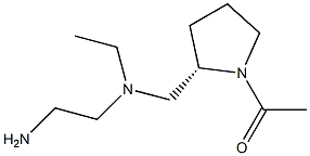 1-((S)-2-{[(2-AMino-ethyl)-ethyl-aMino]-Methyl}-pyrrolidin-1-yl)-ethanone Struktur