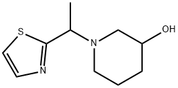 1-(1-Thiazol-2-yl-ethyl)-piperidin-3-ol Structure