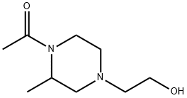 1-[4-(2-Hydroxy-ethyl)-2-Methyl-piperazin-1-yl]-ethanone Struktur