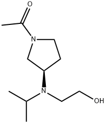 1-{(R)-3-[(2-Hydroxy-ethyl)-isopropyl-aMino]-pyrrolidin-1-yl}-ethanone Structure