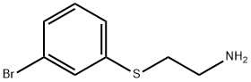 2-(3-溴-苯基硫基)-乙胺, 1098070-03-1, 结构式
