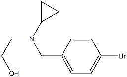 2-[(4-BroMo-benzyl)-cyclopropyl-aMino]-ethanol Struktur