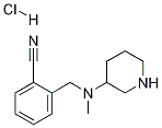 2-[(Methyl-piperidin-3-yl-aMino)-Methyl]-benzonitrile hydrochloride Struktur