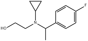 2-{Cyclopropyl-[1-(4-fluoro-phenyl)-ethyl]-aMino}-ethanol Structure