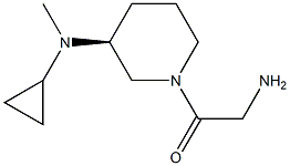 2-AMino-1-[(S)-3-(cyclopropyl-Methyl-aMino)-piperidin-1-yl]-ethanone Structure