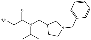 2-AMino-N-(1-benzyl-pyrrolidin-3-ylMethyl)-N-isopropyl-acetaMide 结构式