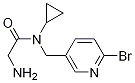 2-AMino-N-(6-broMo-pyridin-3-ylMethyl)-N-cyclopropyl-acetaMide 结构式