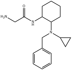 2-AMino-N-[2-(benzyl-cyclopropyl-aMino)-cyclohexyl]-acetaMide 结构式