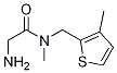 2-氨基-N-甲基-N-((3-甲基噻吩-2-基)甲基)乙酰胺,1178148-43-0,结构式