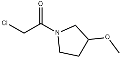 2-Chloro-1-(3-Methoxy-pyrrolidin-1-yl)-ethanone Struktur