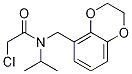 2-Chloro-N-(2,3-dihydro-benzo[1,4]dioxin-5-ylMethyl)-N-isopropyl-acetaMide 结构式