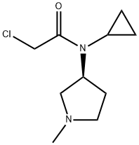 2-Chloro-N-cyclopropyl-N-((S)-1-Methyl-pyrrolidin-3-yl)-acetaMide Struktur