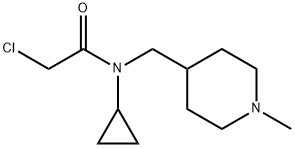 2-Chloro-N-cyclopropyl-N-(1-Methyl-piperidin-4-ylMethyl)-acetaMide Structure