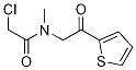 2-Chloro-N-Methyl-N-(2-oxo-2-thiophen-2-yl-ethyl)-acetaMide Struktur