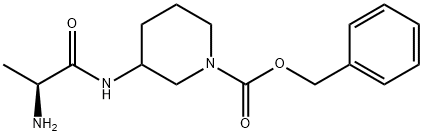 3-((S)-2-AMino-propionylaMino)-piperidine-1-carboxylic acid benzyl ester Struktur
