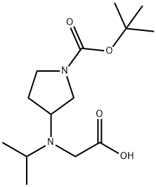 3-(CarboxyMethyl-isopropyl-aMino)-pyrrolidine-1-carboxylic acid tert-butyl ester Structure