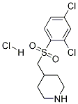 4-(2,4-二氯-苯磺酰基甲基)-哌啶盐酸盐, 1353981-76-6, 结构式