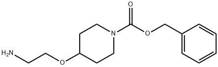 4-(2-AMino-ethoxy)-piperidine-1-carboxylic acid benzyl ester 结构式