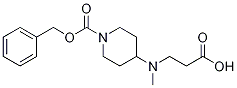 N-(1-((苄氧基)羰基)哌啶-4-基)-N-乙基甘氨酸 结构式