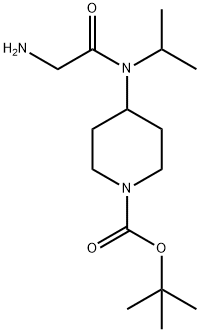 4-[(2-AMino-acetyl)-isopropyl-aMino]-piperidine-1-carboxylic acid tert-butyl ester 结构式