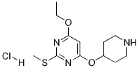 4-Ethoxy-2-Methylsulfanyl-6-(piperidin-4-yloxy)-pyriMidine hydrochloride|4-乙氧基-2-甲硫基-6-(哌啶-4-基氧基)嘧啶盐酸盐