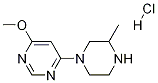 4-甲氧基-6-(3-甲基-哌嗪-1-基)-嘧啶盐酸盐 结构式