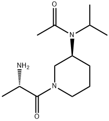 N-[(S)-1-((S)-2-AMino-propionyl)-piperidin-3-yl]-N-isopropyl-acetaMide Structure