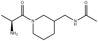 N-[1-((S)-2-AMino-propionyl)-piperidin-3-ylMethyl]-acetaMide 结构式