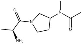 N-[1-((S)-2-AMino-propionyl)-pyrrolidin-3-yl]-N-Methyl-acetaMide,1354026-84-8,结构式