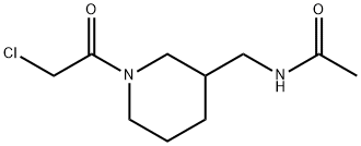 N-[1-(2-Chloro-acetyl)-piperidin-3-ylMethyl]-acetaMide Struktur