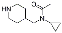 N-Cyclopropyl-N-piperidin-4-ylMethyl-acetaMide,1353953-41-9,结构式