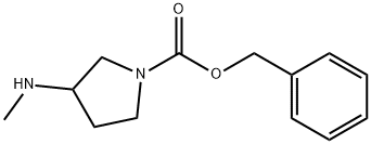 3-Methylamino-pyrrolidine-1-carboxylic acid benzyl ester Struktur